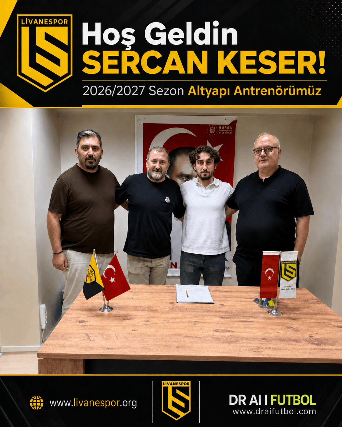 Altyapı Antrenörümüz Belli Oldu: SERCAN KESER